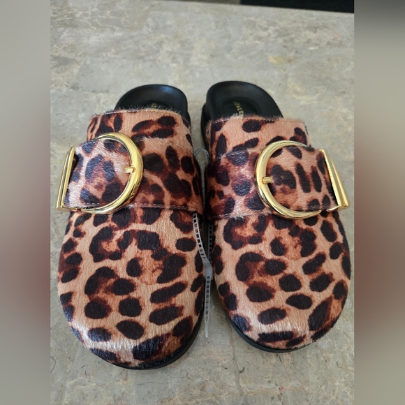 Azalea Wang Archibald Leopard Print Clog. Women's Size 6.5 - Picture 4 of 8